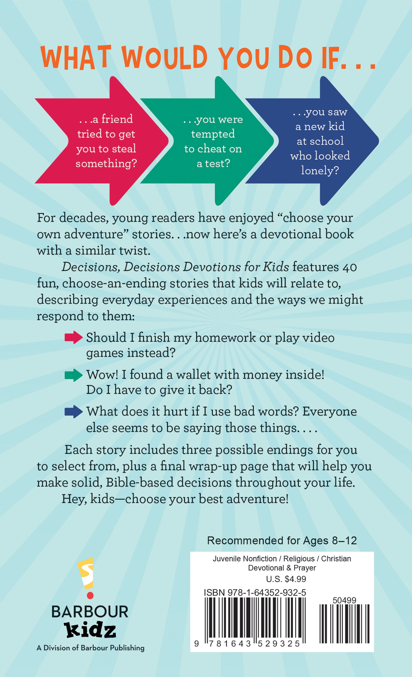 Decisions, Decisions Devotions for Kids - The Christian Gift Company