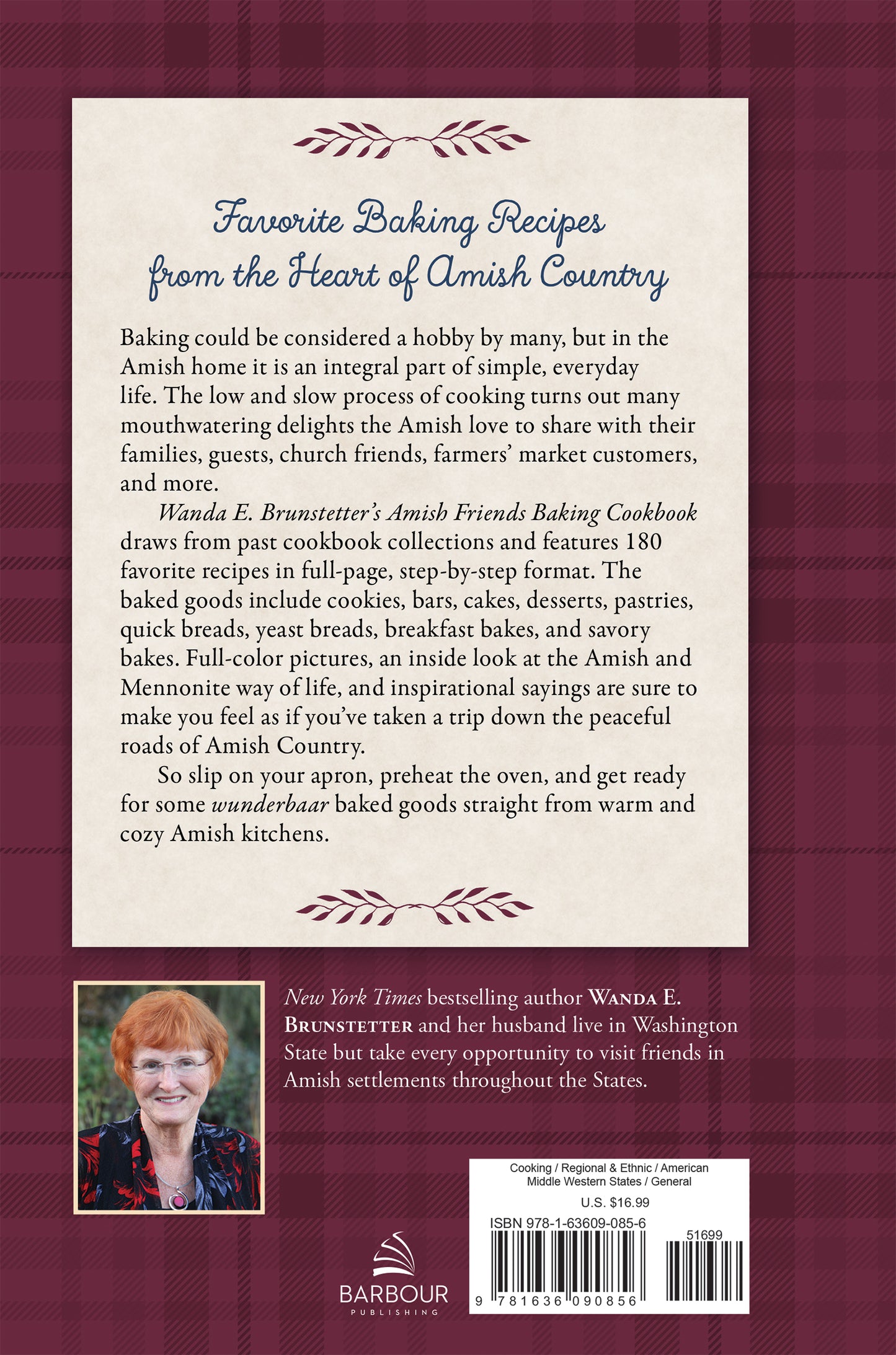 Wanda E. Brunstetter's Amish Friends Baking Cookbook - The Christian Gift Company
