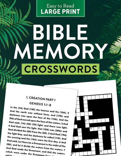 Bible Memory Crosswords Large Print - The Christian Gift Company