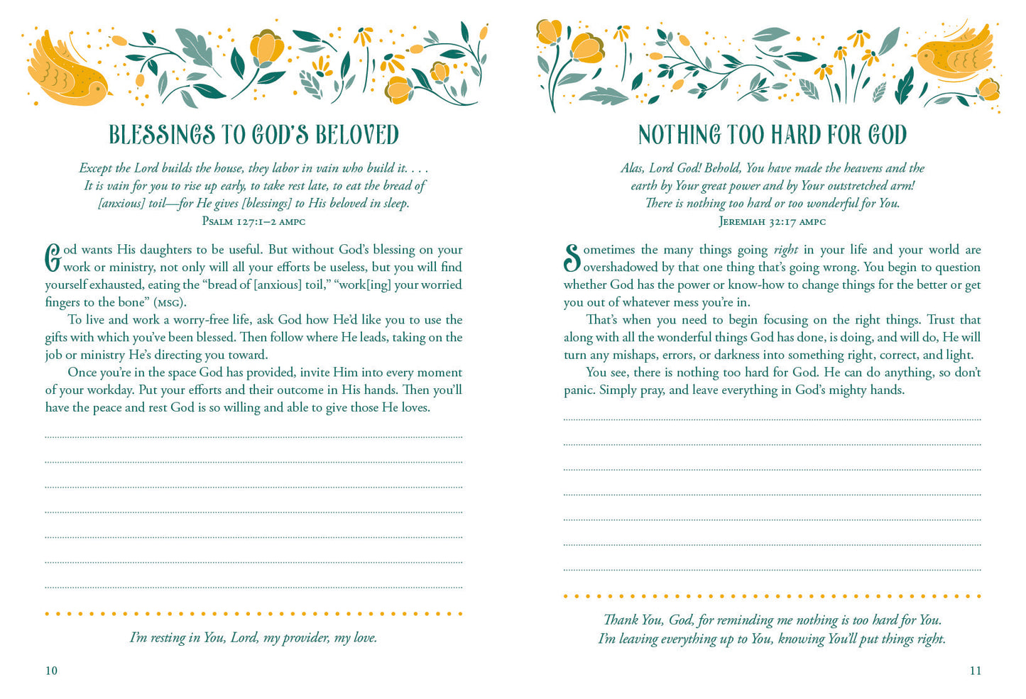 Worry Less, Pray More Devotional Journal - The Christian Gift Company