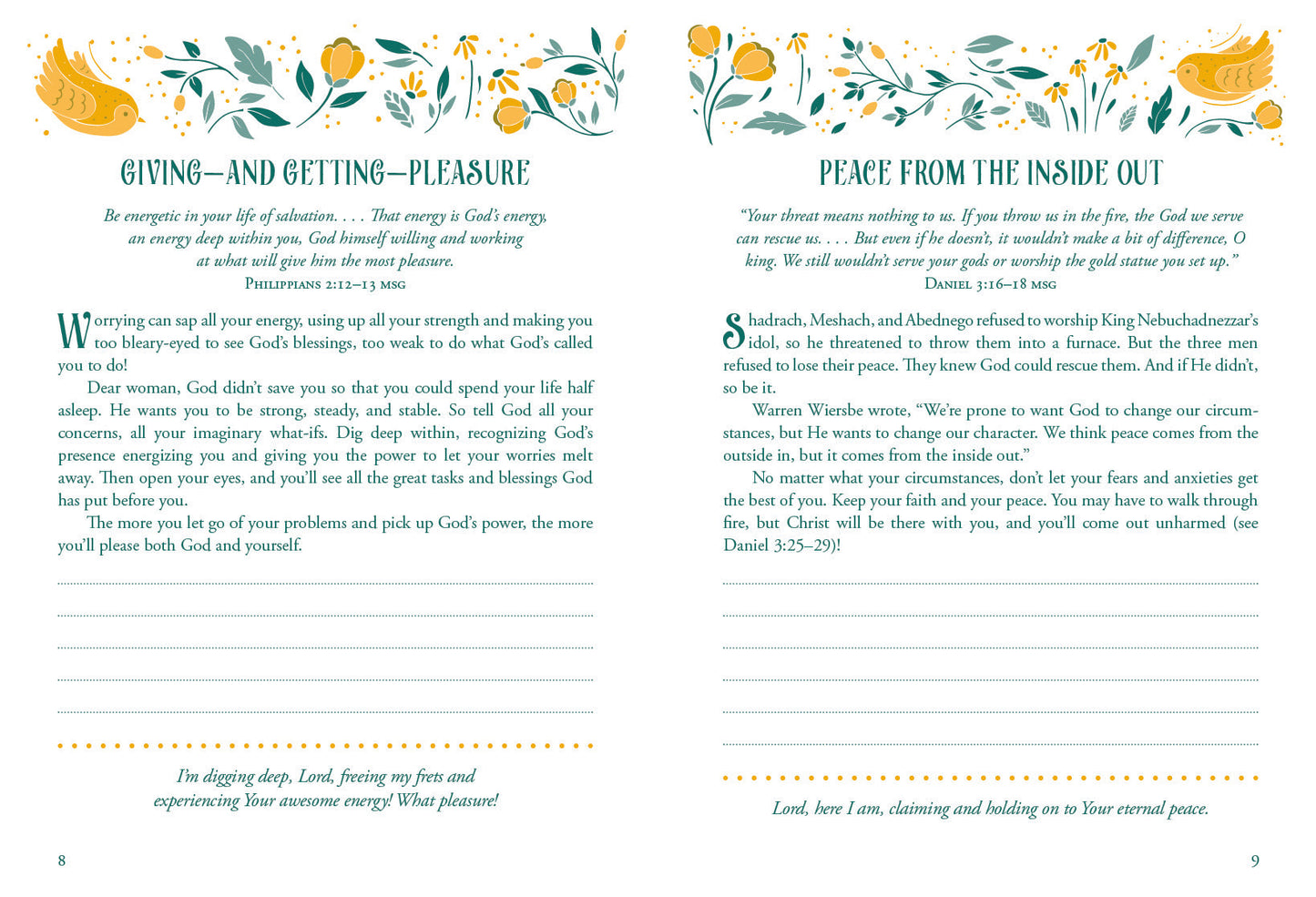 Worry Less, Pray More Devotional Journal - The Christian Gift Company