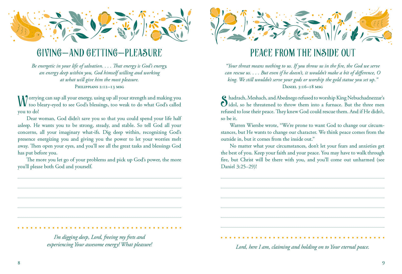 Worry Less, Pray More Devotional Journal - The Christian Gift Company