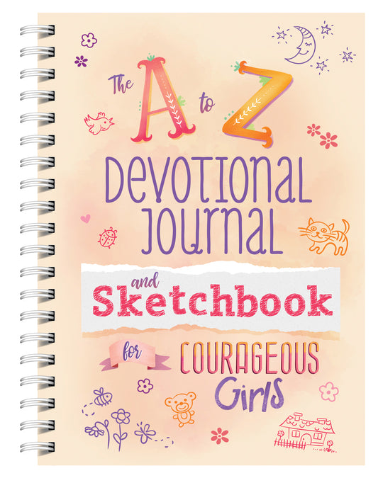 A to Z Devotional Journal and Sketchbook for Courageous Girls - The Christian Gift Company