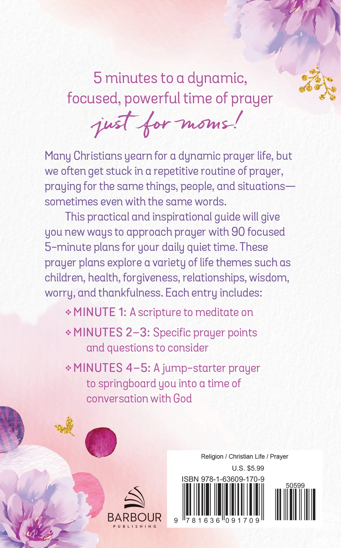 The 5-Minute Prayer Plan for Moms - The Christian Gift Company