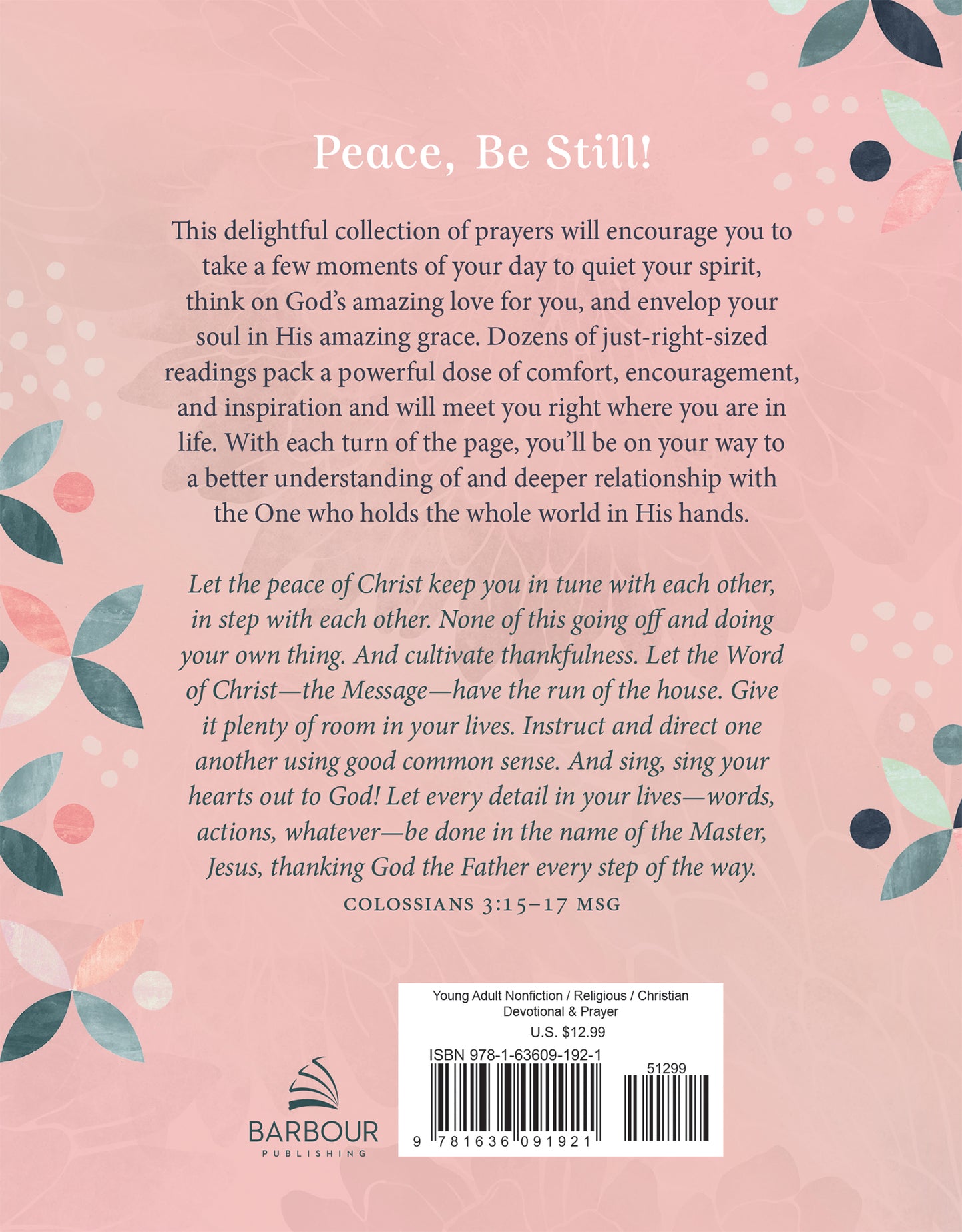 Peace, Be Still (teen girls) - The Christian Gift Company