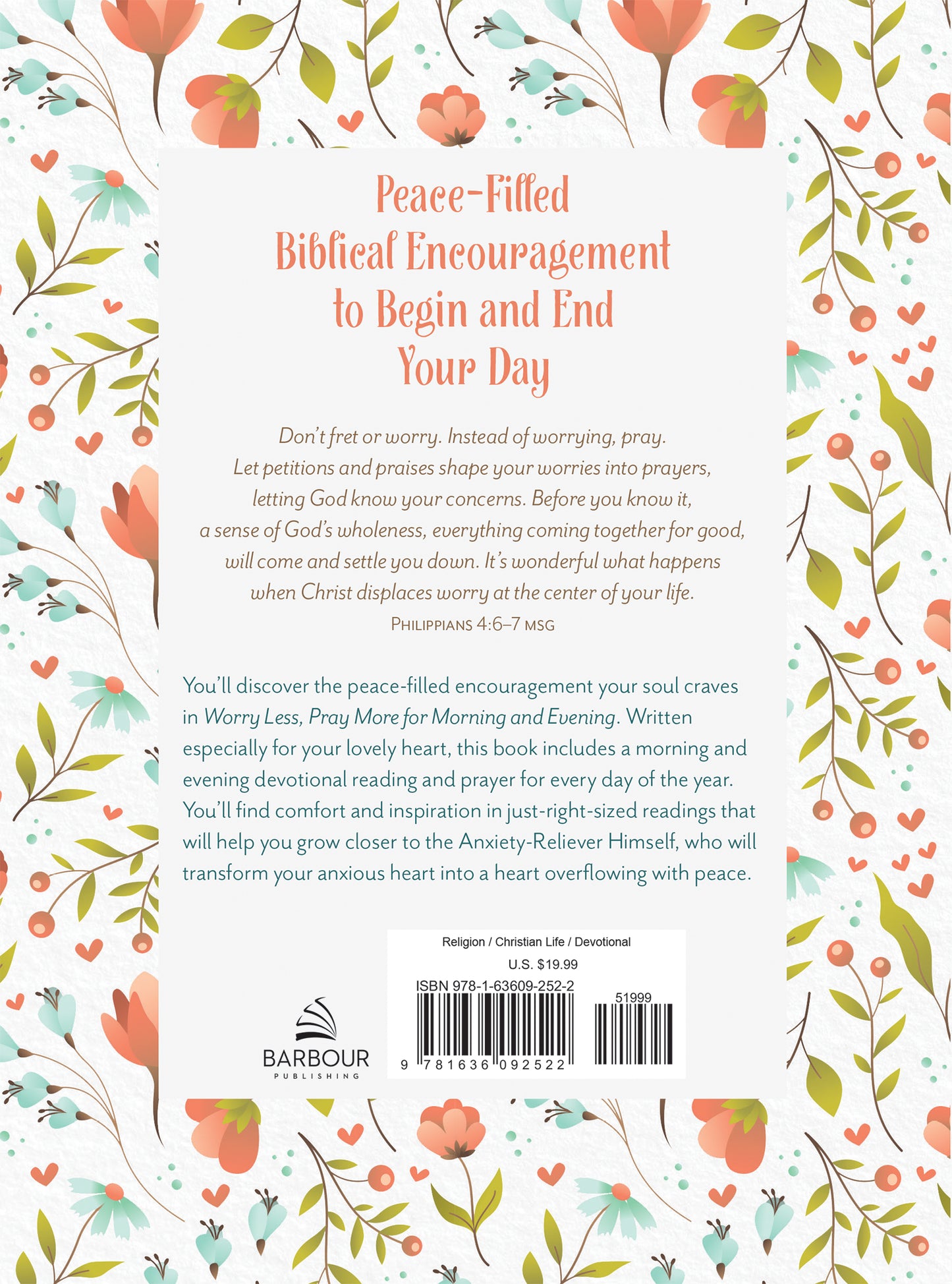 Worry Less, Pray More for Morning and Evening - The Christian Gift Company