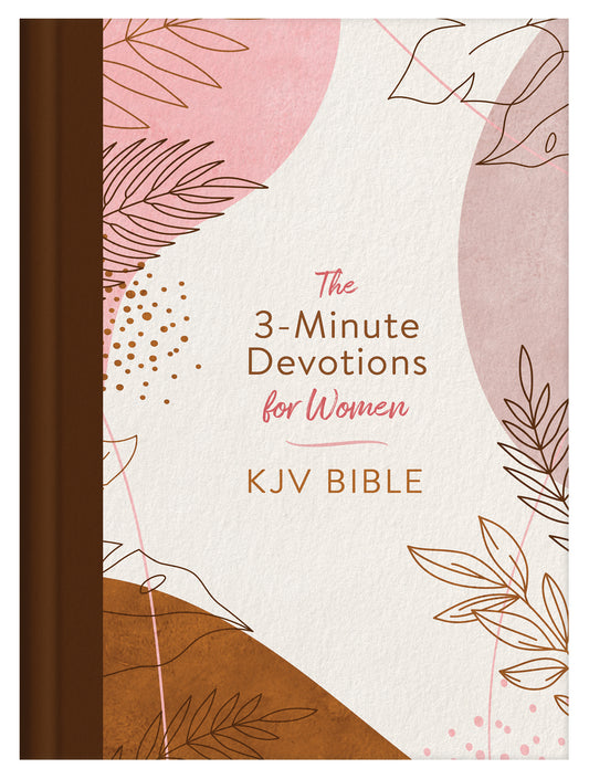 3-Minute Devotions for Women KJV Bible [Rose & Copper Florets] - The Christian Gift Company