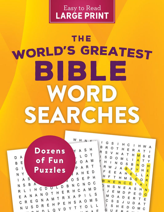 The World's Greatest Bible Word Searches Large Print - The Christian Gift Company