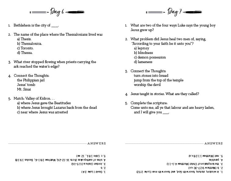 Everyday Bible Trivia Collection - The Christian Gift Company
