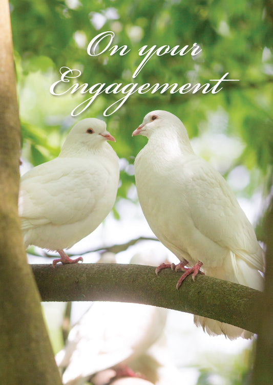 Engagement Card - Two Doves - The Christian Gift Company