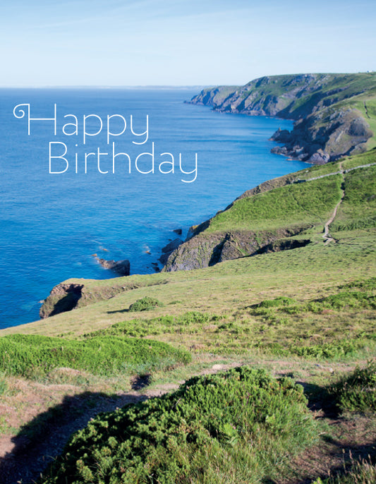 Birthday Card - Coastal Path - The Christian Gift Company