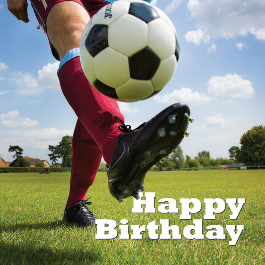 Birthday Card - Footballer - The Christian Gift Company