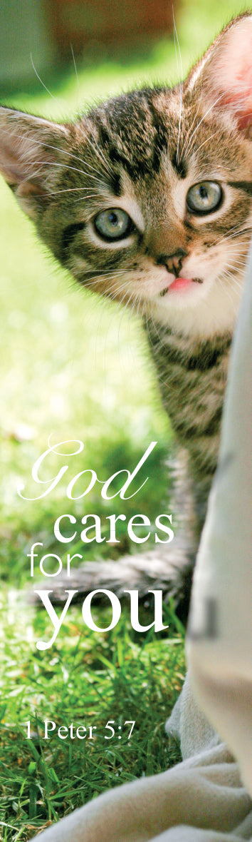 Card Bookmark - Tabby Kitten - The Christian Gift Company