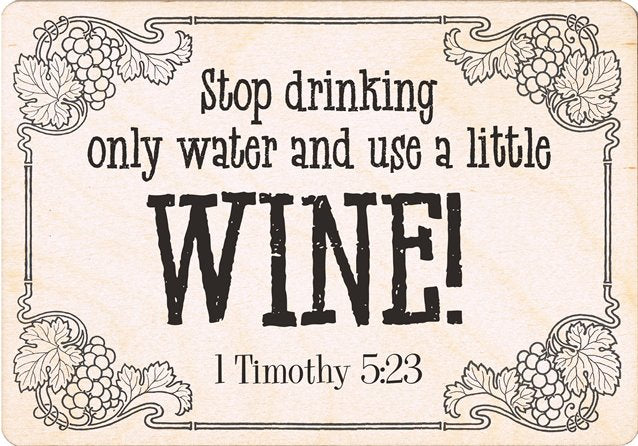 Christian Sign Post - Wine! - The Christian Gift Company