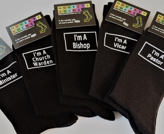 Trust Me I'm A Curate Socks - The Christian Gift Company