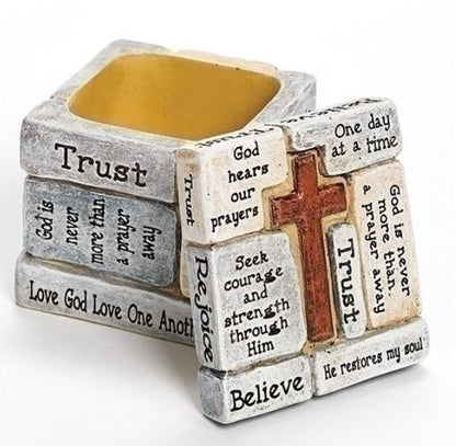 Keepsake Box With Cross - The Christian Gift Company