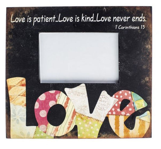 Love Is Patient Photo Frame - The Christian Gift Company