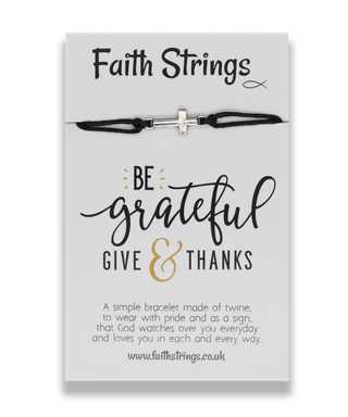 Faith Strings Bracelet - Be Grateful - The Christian Gift Company