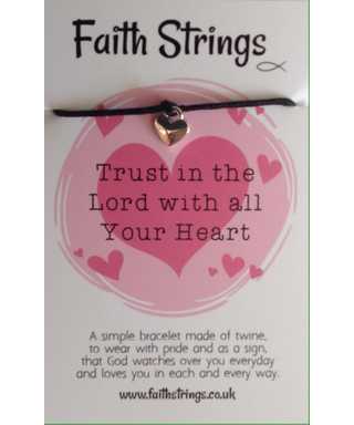 Faith Strings Bracelet - Trust In The Lord - The Christian Gift Company