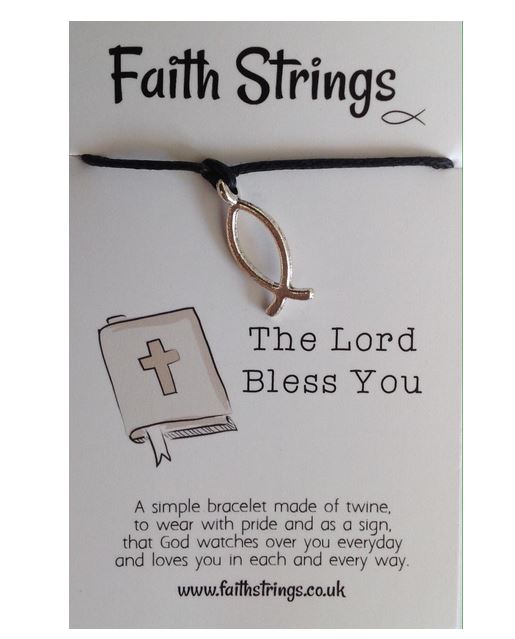 Faith Strings Bracelet - Bless You - The Christian Gift Company