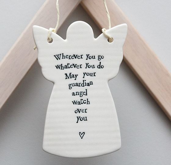 Porcelain Guardian Angel - The Christian Gift Company