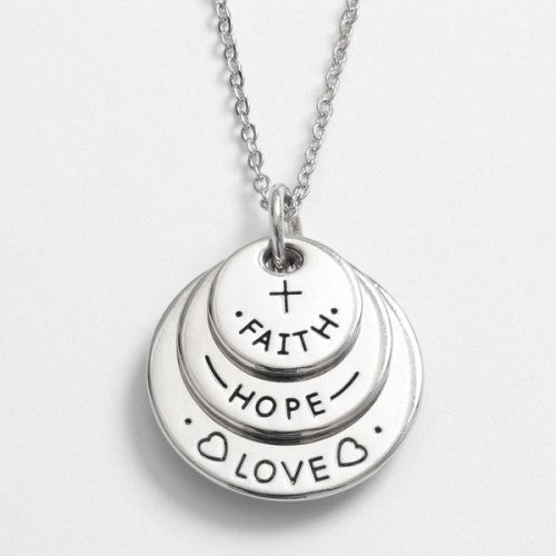 Love Faith Hope Necklace - Main Image