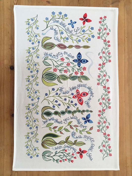 Hannah Dunnett Tea Towel Great Delight - The Christian Gift Company