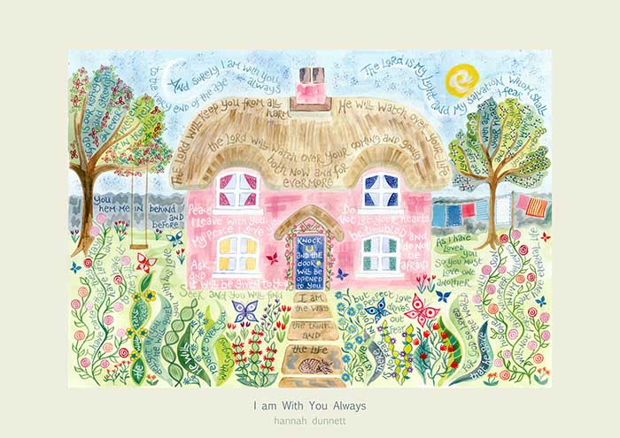 Hannah Dunnett I Am With You Always Card - The Christian Gift Company