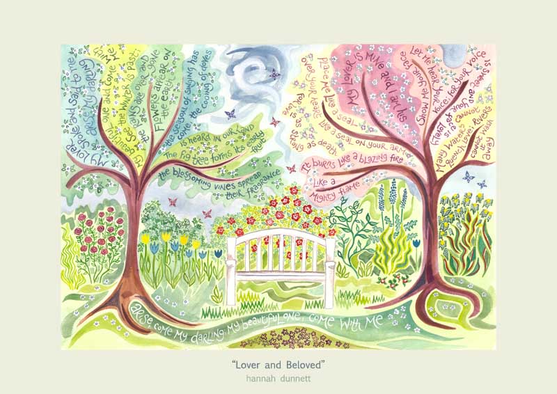 Hannah Dunnett Lover and Beloved Card - The Christian Gift Company