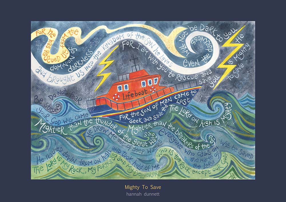 Hannah Dunnett Mighty to Save Card - The Christian Gift Company