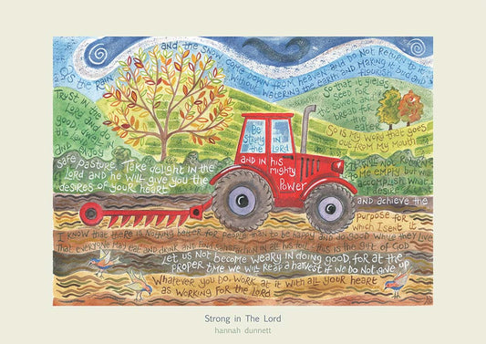 Hannah Dunnett Strong in the Lord Card - The Christian Gift Company