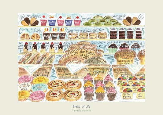 Hannah Dunnett Bread of Life A3 Poster - The Christian Gift Company