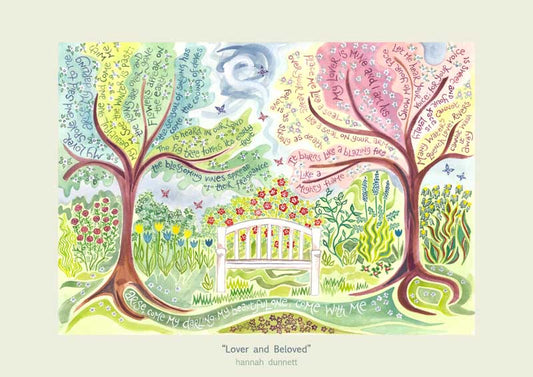Hannah Dunnett Lover and Beloved A3 Poster - The Christian Gift Company