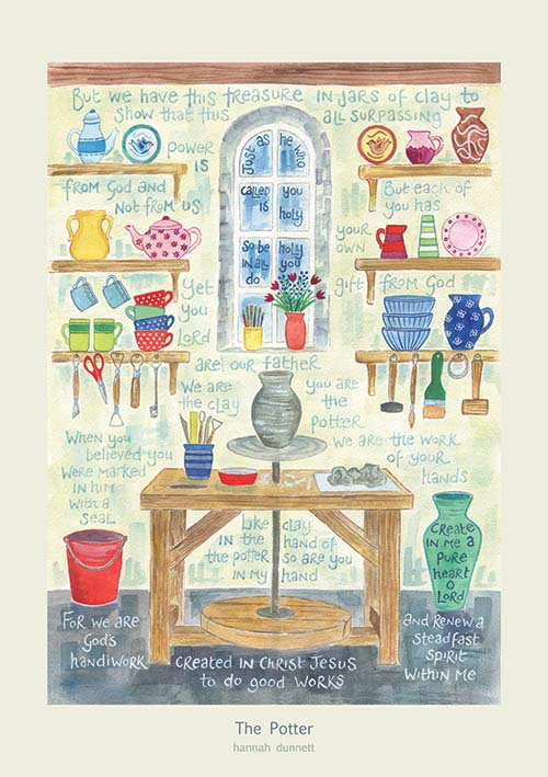 Hannah Dunnett The Potter A3 Poster - The Christian Gift Company