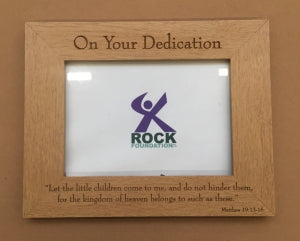 Wooden Engraved Dedication Frame - The Christian Gift Company