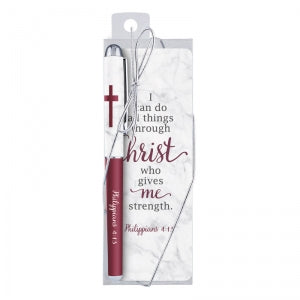 I Can Do All Things Pen and Bookmark Set - The Christian Gift Company