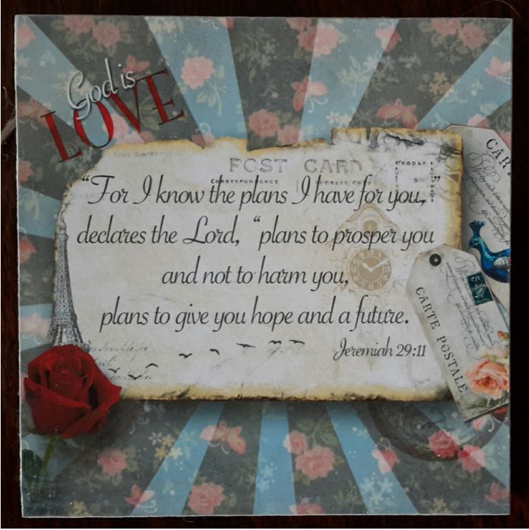 I Know The Plans Mini Hanging Plaque - The Christian Gift Company