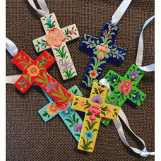 Painted Wooden Crosses - The Christian Gift Company