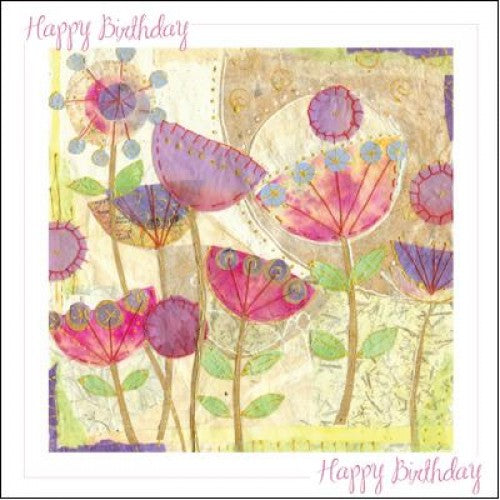 Happy Birthday Poppies Card - The Christian Gift Company