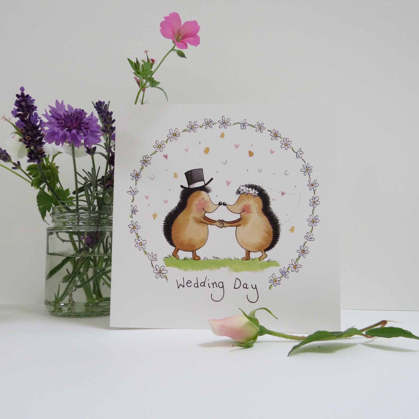 Wedding Day Card Hedgehogs - The Christian Gift Company