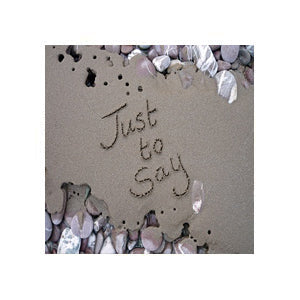 Just to Say Sand Card - The Christian Gift Company