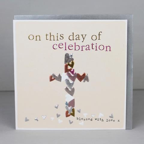 Day of Celebration Card with Cross - The Christian Gift Company