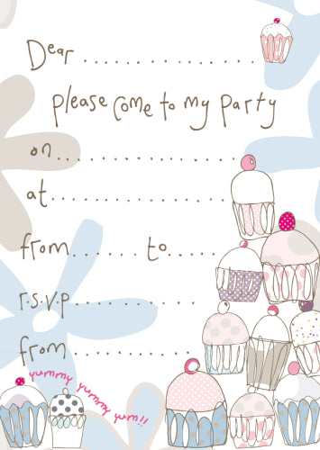 Cupcakes Party Invitation Pack - The Christian Gift Company