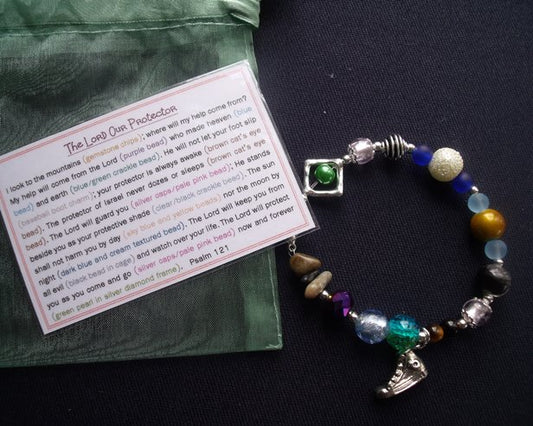 The Lord Our Protector Beaded Bracelet - The Christian Gift Company