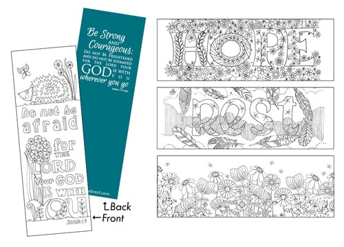 Images of Grace Bookmarks To Colour - The Christian Gift Company