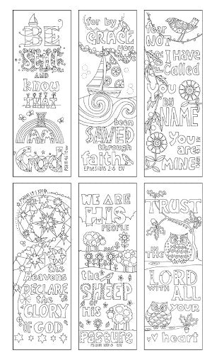 Images of Grace Bookmarks To Colour - The Christian Gift Company