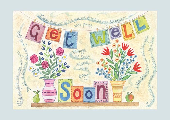 Hannah Dunnett Get Well Soon Card - The Christian Gift Company