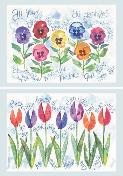 Notecards: All Things/Each Little Flower - The Christian Gift Company