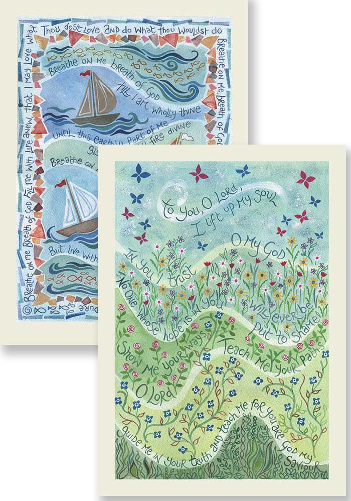 Hannah Dunnett Notecards In You I Trust / Breath of God - The Christian Gift Company