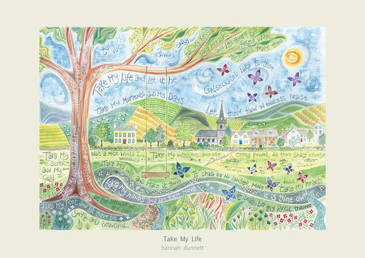 Hannah Dunnett Take My Life A3 Poster - The Christian Gift Company